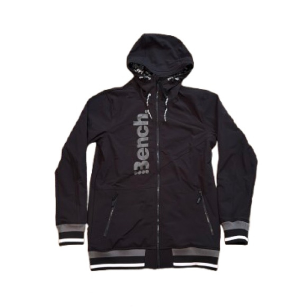 514 BENCH Men’s Softshell‎ Lined Hooded Zip Up Jacket - Size: Medium